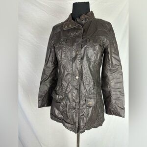 H&M LOGG Wax Jacket Cotton Lined size 4